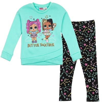 L.o.l. Surprise! M.c. Swag Diva Neon Q.t. Big Girls T-shirt And Leggings  Outfit Set Black / Pink 14-16 : Target