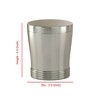 Special Metal Bathroom Vanity Countertop Storage Organizer Canister Jar - Nu Steel: Stainless Steel Container with Lid - 2 of 4