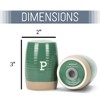 Nat & Jules Raw Bottom Forest Green 3 x 2 Ceramic Salt and Pepper Shaker 2 Piece Set - 2 of 4