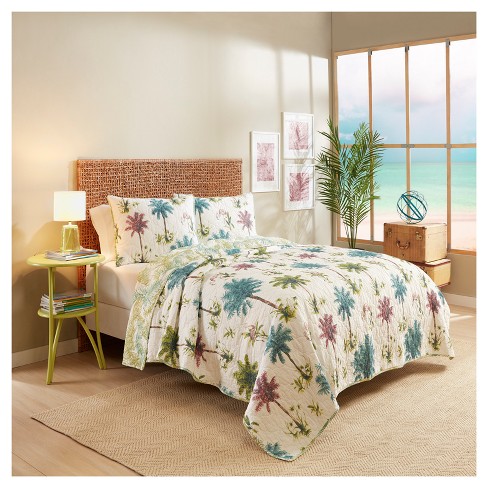 Palm Tree Arcadia Reversible Quilt Set Vue Target