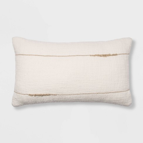 embroidered thin line lumbar throw pillow project 62 ™