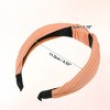 Unique Bargains Girl's Knotted Headband Yellow Orange 1.18" Wide 6 Pcs - 4 of 4