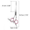 Unique Bargains Dog Grooming Scissors 6.5 Inches Silver Tone Pink 1 Pc - 2 of 4