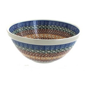 Blue Rose Polish Pottery 57 Ceramika Artystyczna Small Serving Bowl - 1 of 2