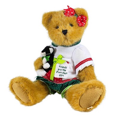 Boyds Bears Plush 12.0 Inch Noel Goodfriend With Purrsley Christmas Cat Friend Plush Figurines