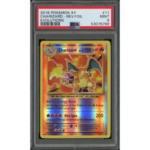 2016 Pokemon XY Evolutions Reverse Holo Charizard #11 PSA MINT 9 (Graded Card) - 1 of 3