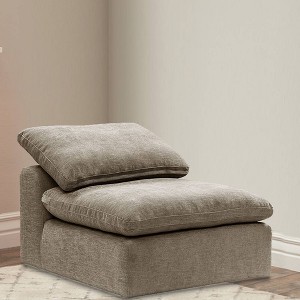 38" Naveen Accent Chair Khaki Linen - Acme Furniture - 1 of 4
