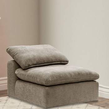 38" Naveen Accent Chair Khaki Linen - Acme Furniture