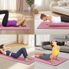Yoga Mat, Exercise Yoga Mat with Non-Slip Design, 72" x 24" TPE Exercise Mat, Multi-Purpose Workout Mat for Women, Pilates Fitness and Floor Exercises - 4 of 4