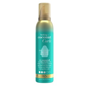 OGX Locking + Coconut Curls Decadent Creamy Mousse - 7.9oz - 1 of 4