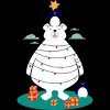 Men's Design By Humans Christmas in Arctic By StevenToang Tank Top - 2 of 4