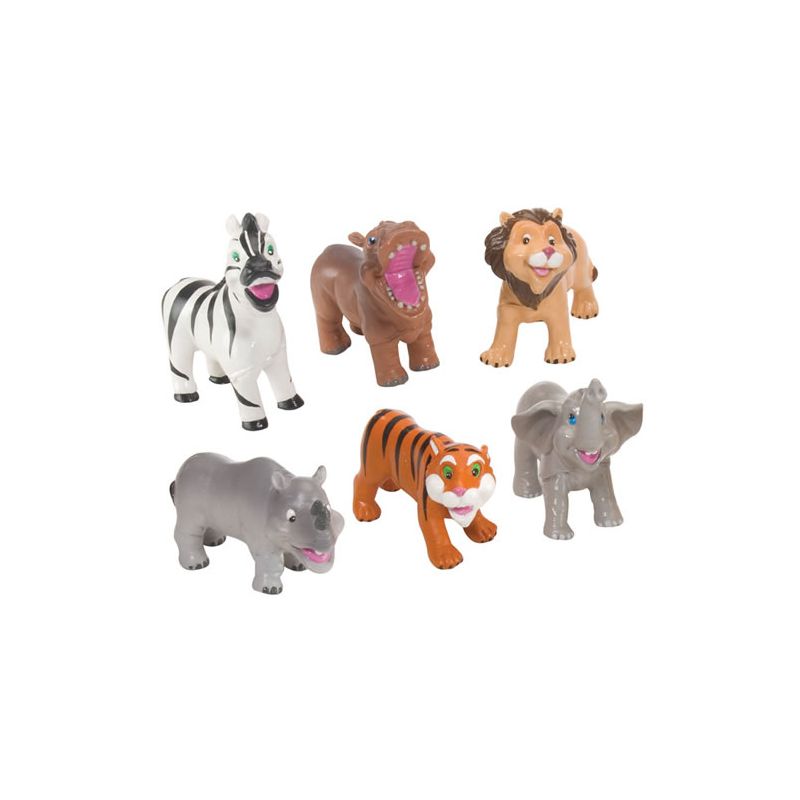 Wild Republic Soft and Squeezable Safari Animal Playset - 6 Piece Set, 1 of 5