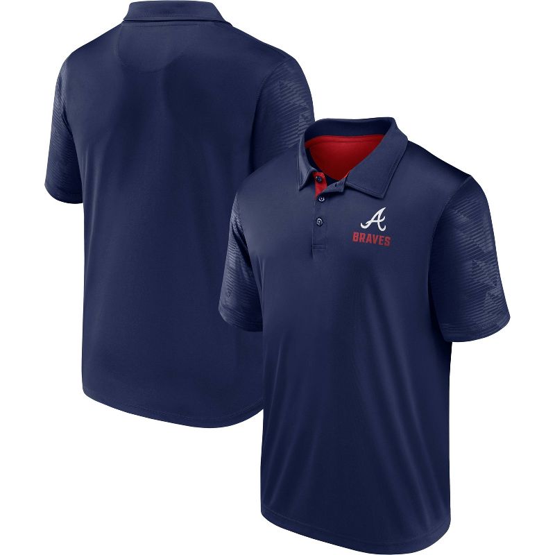 MLB Atlanta Braves Men&#39;s Short Sleeve Polo T-Shirt, 3 of 4