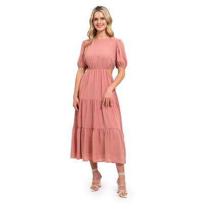 August Sky Women's Cutout Midi Dress