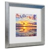 Trademark Fine Art - Beata Czyzowska Young Sunset In A Square Matted Framed Art - 3 of 4