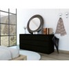 Okak Modern Elegant Bedroom Dresser Nightstand with 6 Double Drawers Ample Storage Chest Cabinet for Living Room Hallway Entryway - 2 of 4