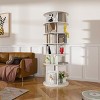 KTMBDW Rotating Shoe Rack, Spinning Shoe Rack, 360° Revolving Shoe Organizer,High Bottom Design Shoe Tower,Fits 24 Pairs of Shoes, White - 2 of 4