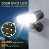 ROTTOGOON Solar Motion Sensor Flood Lights Outdoor Wall Mount Security Light 3 Modes IP67 Waterproof LED Black 2-Pack - 3 of 4
