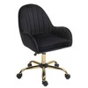 NicBex Office Chair with Wheels,Adjustable Computer Chair with Side Arms and Gold Metal Base,Swivel Velvet Desk Chair for Adult,Student - 4 of 4