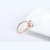 Amore Solitaire Engagement Ring for Women Moissanite Sterling Silver Ginger Lyne Collection - 2 of 4