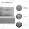 Resenkos Floor Chair,Lazy Sofa,Convertible Flip Chair, Floor Lazy Sofa, Folding Upholstered Couch Bed With Backrest, - 3 of 4