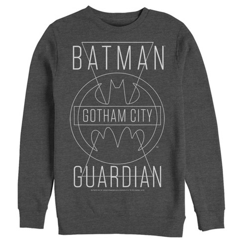 Men's Batman Gotham City Guardian Sweatshirt - Charcoal Heather - 2X Large