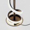 Infibrite 16" 12W Sculptural Curve Table Lamp: ETL Listed, Iron Body, No Shade, 5-Year Warranty, Includes LED Bulb - 4 of 4