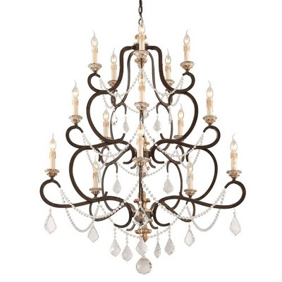 Troy Lighting Bordeaux 15 - Light Chandelier in  Parisian Bronze