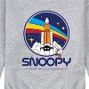 Men's - Peanuts - Snoopy First Beagle In Space Rocket 1969 Graphic Fleece Sweatshirt - 2 of 4