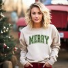 Simply Sage Market Merry Varsity Thick Outline Sweatshirt - 2 of 4