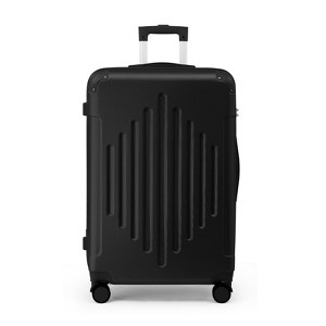 Karl Home Single 28 inch ABS Trolley Case with 2 Corner Protectors Black - 1 of 1