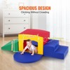 VEVOR Toddler Climbing Toys Indoor, 5 Piece Climb, Crawl and Tunnel Soft Play Equipment, Foam Climbing Toys, Kids Tunnel Maze, Multicolor - 4 of 4