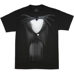 Seven Times Six Disney Nightmare Before Christmas Jack Skellington Costume Tuxedo T-Shirt Black - 1 of 4