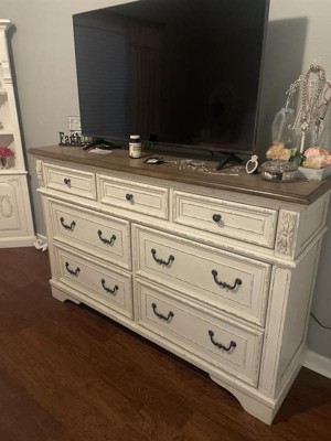 Realyn Dresser Chipped White - Signature Design By Ashley : Target