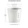 Ecopots Amsterdam Durable Modern Round Indoor/Outdoor Recycled-Based Composite Flower Pot Planter - 2 of 4