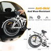 ORRD 24 Inch Folding Bike for Adults, Portable Steel Frame Commuter Bicycle with Fenders, Single Speed & Dual V-Brakes for Men & Women - 2 of 4
