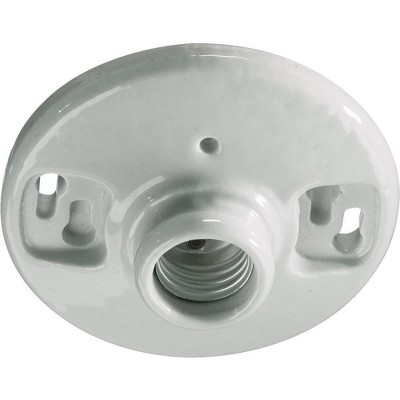 Quorum Lighting Keyless 1 - Light Flush Mount in  White