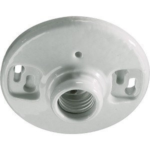 Quorum Lighting Keyless 1 - Light Flush Mount in  White - 1 of 1