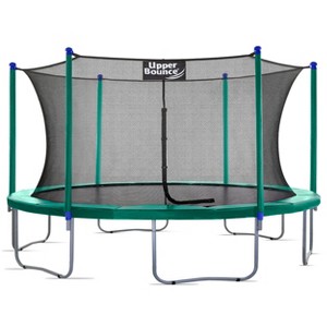 Upper Bounce Round Trampoline Set with Safety Enclosure System - Backyard Trampoline - Outdoor Trampoline for Kids - Adults - 1 of 4