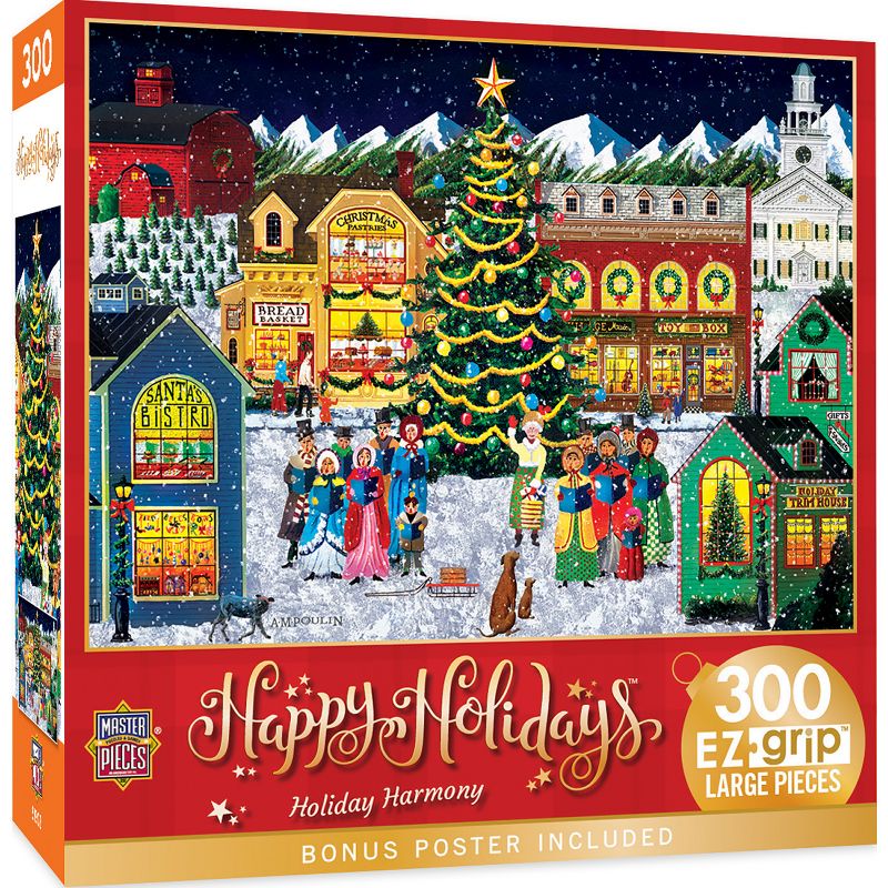 MasterPieces 300 Piece EZ Grip Christmas Jigsaw Puzzle - Holiday Harmony, 2 of 8