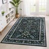 Washable Area Rugs for Bedroom Non-Slip Floral Living Room Carpet - 2 of 4