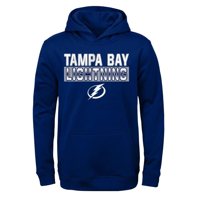 NHL Tampa Bay Lightning Boys&#39; Poly Fleece Hooded Sweatshirt, 1 of 2