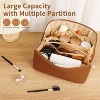 Travel Makeup Bag,Large Capacity Cosmetic Bags for Women,Waterproof Portable Pouch Open Flat Toiletry Bag - 3 of 4
