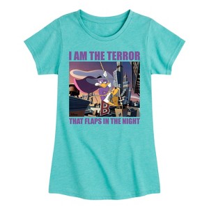 Girls' - Disney - Darkwing Duck Fitted Short Sleeve Graphic T-Shirt - 1 of 4