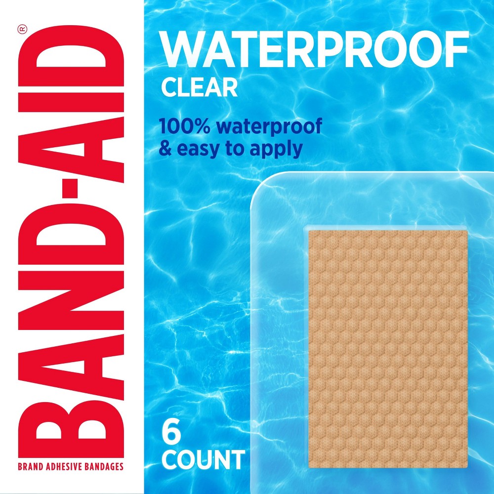 Band-Aid Brand Adhesive Waterproof Bandages - Jumbo - 6ct