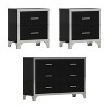 Okak Elegant High Gloss 6-Drawer Bedroom Dressers with Metal Handle, Mirrored Storage Cabinet,Chest of Drawers for Living Room,Entryway - 4 of 4