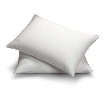 Pillow Gal White Goose Down Firm Density Side/Back Sleeper Pillow with 100% Certified RDS Down, and Removable Pillow Protector, Set of 2  -