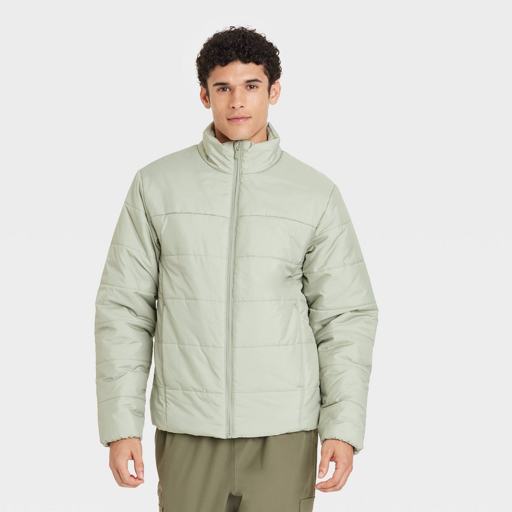 Men's Mid Weight Puffer Jacket with 3M Thinsulate - All In Motion™ Light Green XL