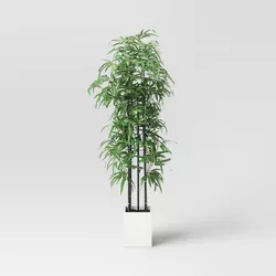 61" Artificial Bamboo Floor Plant Green - Threshold™