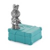 Royal Selangor Hand Finished Bunnies Day Out Collection Blue Hawaii Music Box Gift - 4 of 4